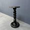Black Wooden Side Table with Twisted Base 16