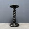 Black Wooden Side Table with Twisted Base 2