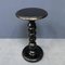 Black Wooden Side Table with Twisted Base, Image 3