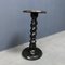 Black Wooden Side Table with Twisted Base, Image 14