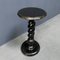 Black Wooden Side Table with Twisted Base, Image 15