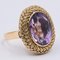 Vintage 18k Gold Cocktail Ring with Amethyst, 1960s 3
