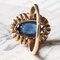 Vintage 18k Gold Sapphire & Diamond Ring, 1970s, Image 13