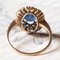 Vintage 18k Gold Sapphire & Diamond Ring, 1970s, Image 7