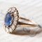 Vintage 18k Gold Sapphire & Diamond Ring, 1970s 4