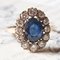 Vintage 18k Gold Sapphire & Diamond Ring, 1970s 9