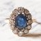 Vintage 18 Karat Gold Saphir & Diamant Ring, 1970er 10