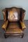 Vintage Brown Leather Armchair 6