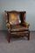 Fauteuil Vintage en Cuir Marron 2