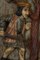 Panel de caza del siglo XX de madera tallada y personajes medievales policromados, Imagen 7