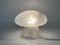 Lámpara de mesa hongo de cristal de Murano, años 80, Imagen 3