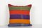 Turkish Kilim Cushion Cover with Stripes 1