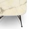 Tavolino da caffè con ripiano in marmo e base in ottone, anni '50, Immagine 8