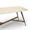 Coffee Table with Marble Top and Brass Base, 1950s 11