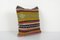 Square Kilim Cushion Cover with Stripes 3