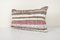 Turkish Kilim Rug Cushion Cover with Stripes, Image 2