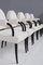 Renè Drouet Important Set of Six Chairs in Wood and White Bouclé by René Drouet, 1938, Set of 6 2