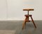 Vintage Swivel Tripod Stool in Pine 6