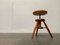 Vintage Swivel Tripod Stool in Pine 20