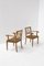 Armchairs in Walnut and Rope by Paolo Buffa, 1950, Set of 2 1