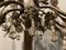 Italian Bronze and Crystal Flower Floor Lamp, 1950s 9