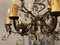 Lámpara de pie italiana en forma de flor de bronce y cristal, años 50, Imagen 13