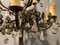 Italienische Blumen Stehlampe aus Bronze & Kristallglas, 1950er 6