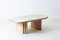 Travertine Coffee Table with Brass Inlay, 1970s 11