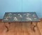 French Chinoiserie Brass & Marble Coffee Table, 1930s 1