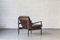 Easy Chair in Rosewood in Black Leather by Beka, Belgium, 1960s, Image 2