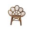 Vintage Rattan Flower Children's Chairs, Set of 2, Image 6