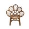 Vintage Rattan Flower Children's Chairs, Set of 2, Image 7