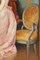 Ritratto di dama italiana con paesaggio fiorentino, 1890, olio su tela, con cornice, Immagine 7