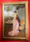 Ritratto di dama italiana con paesaggio fiorentino, 1890, olio su tela, con cornice, Immagine 1
