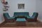 Turquoise Brown Corduroy Modular Sofa, 1970s, Set of 6, Image 3