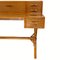 Bamboo Rattan Webbing Wicker and Brass Desk, 1950s 13
