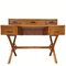 Schreibtisch aus Bambus Rattan Geflecht & Messing, 1950er 20