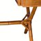 Schreibtisch aus Bambus Rattan Geflecht & Messing, 1950er 10