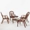Rattan and Bamboo Garden Table & Chairs, Italy, 1960s, Set of 5 14