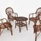 Rattan and Bamboo Garden Table & Chairs, Italy, 1960s, Set of 5, Image 15