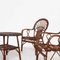 Rattan and Bamboo Garden Table & Chairs, Italy, 1960s, Set of 5 13