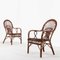 Rattan and Bamboo Garden Table & Chairs, Italy, 1960s, Set of 5 6