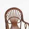 Table et Chaises de Jardin en Rotin et Bambou, Italie, 1960s, Set de 5 9