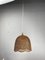 Rattan & Wicker Webbing Beehive Hanging Lamp, 1930s 8