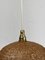 Lámpara colgante de colmena de mimbre y ratán, años 30, Imagen 11