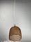 Lámpara colgante de colmena de mimbre y ratán, años 30, Imagen 9