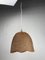 Rattan & Wicker Webbing Beehive Hanging Lamp, 1930s 1