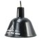 Lámparas colgantes industriales vintage de fábrica esmaltada en negro, Imagen 1