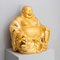 Golden Laughing Buddha in Porcelain, 20th Century 6