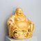 Buda sonriente dorado de porcelana, siglo XX, Imagen 9